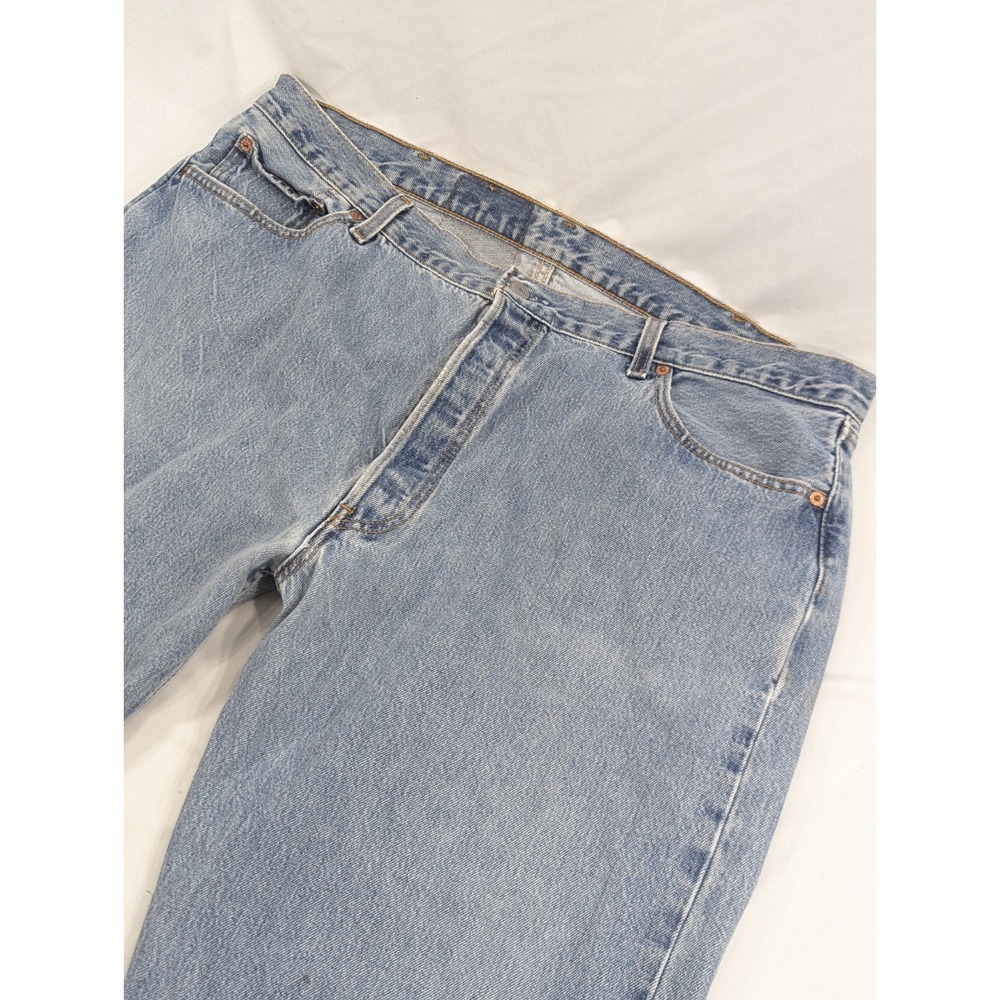 VINTAGE LEVIS 501 JEANS FADED BLUE 42x27 BUTTON FLY LATE 90s MADE IN USA WPL 423